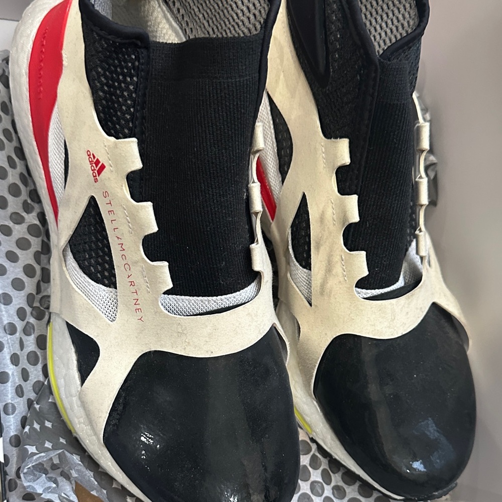Stella McCartney Black and Red Sneakers